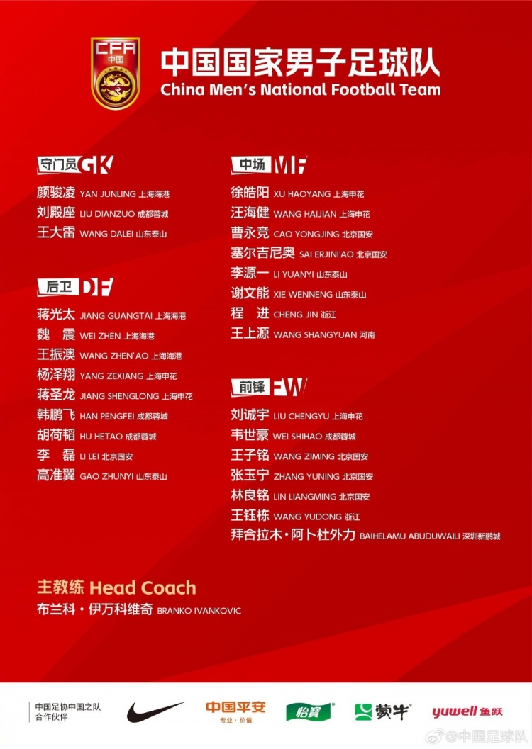 今晚國腳出場綜述：顏駿凌、程進全場 王鈺棟傷退&拜合拉木染紅