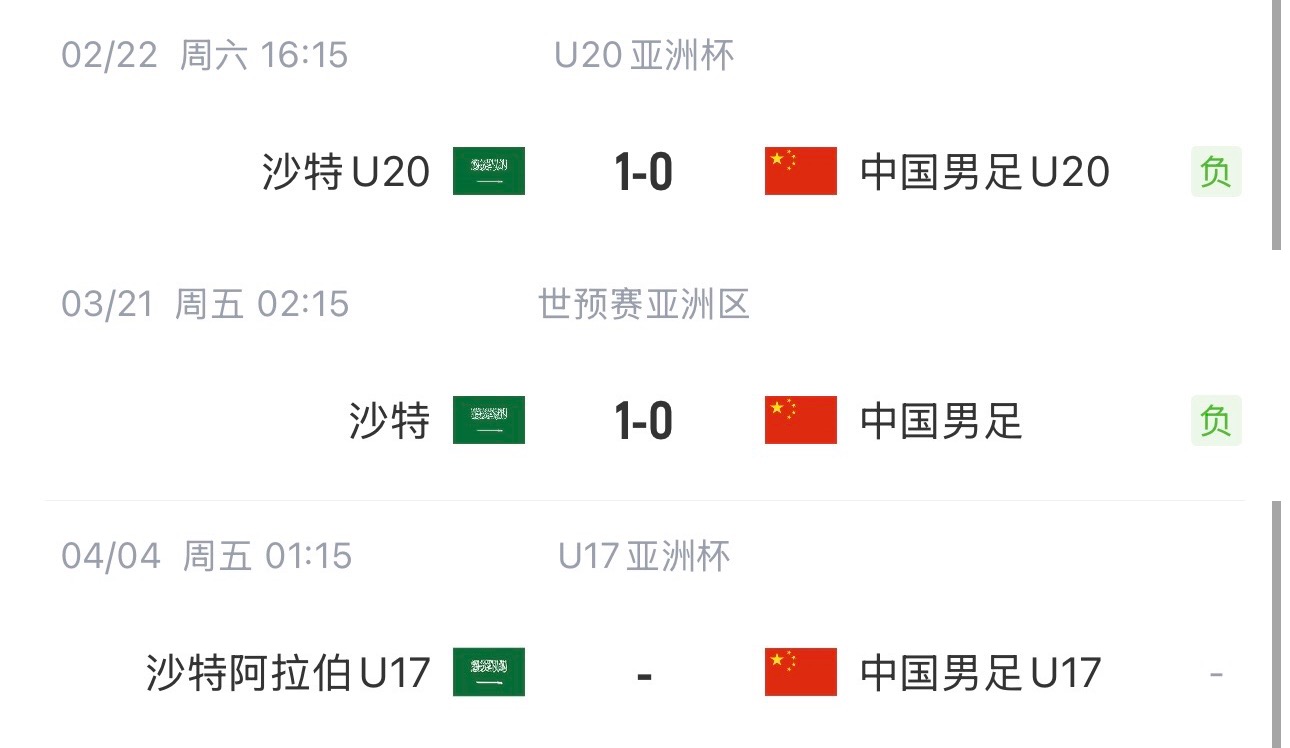 國(guó)字號(hào)三遇沙特！國(guó)少U17亞洲杯首戰(zhàn)對(duì)陣沙特，此前國(guó)足&國(guó)青均負(fù)